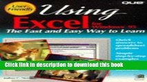 Read Using Excel for Windows 95 Ebook Free