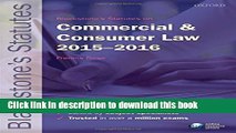 [PDF]  Blackstone s Statutes on Commercial and Consumer Law 2015-2016  [Download] Online