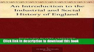 Download An Introduction to the Industrial and Social History of England  PDF Free