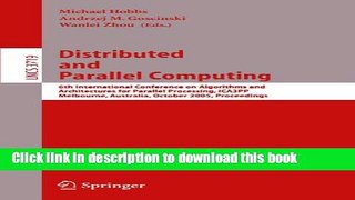 Read Distributed and Parallel Computing: 6th International Conference on Algorithms and
