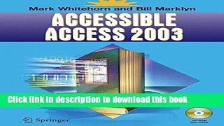 Read Accessible Access 2003 PDF Free