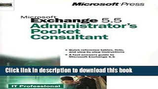 Download Microsoft Exchange 5.5 Administrator s Pocket Consultant Ebook Online