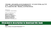 [PDF]  The Employment Contract in Transforming Labour Relations  [Download] Full Ebook