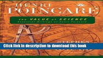 Read Books The Value of Science: Essential Writings of Henri Poincare (Modern Library Science)