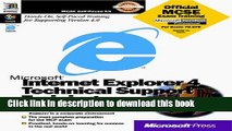 Read Microsoft Internet Explorer 4.0 Technical Support Training Ebook Free