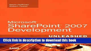 Read Microsoft SharePoint 2007 Development Unleashed PDF Online