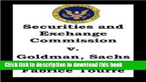 [PDF]  Securities and Exchange Commission vs. Goldman Sachs   Co. and Fabrice Tourre,  [Download]