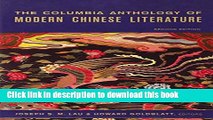 Read Book The Columbia Anthology of Modern Chinese Literature ebook textbooks