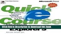 Read Quick Course in Microsoft Internet Explorer 5 Ebook Free