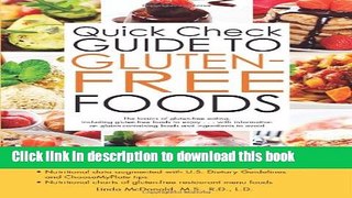 Read Books Quick Check Guide to Gluten Free Foods E-Book Free