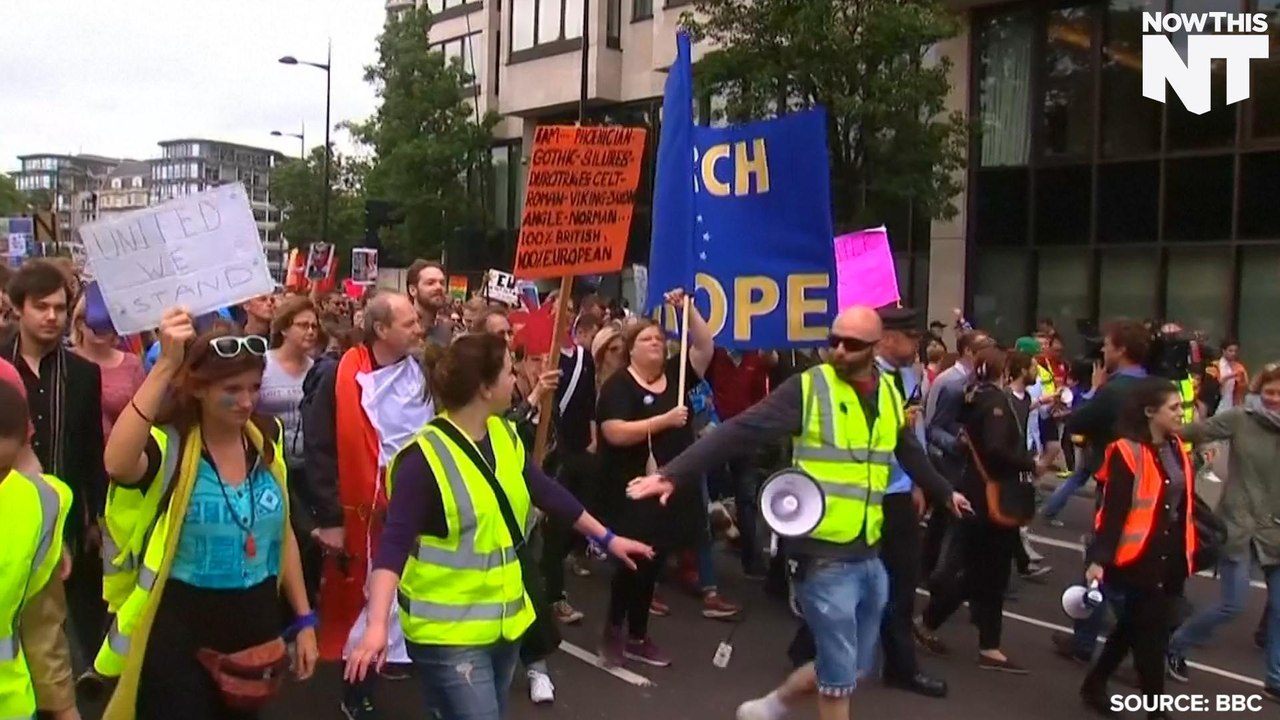 Protesters March Through London For The 'March For Europe' Rally