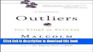 Read Outliers: The Story of Success  Ebook Free