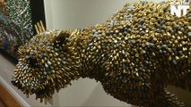 Artist Makes Sculptures Out Of Used Bullets