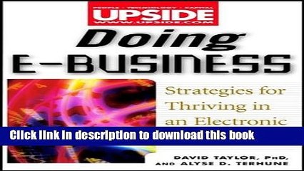 Read Doing eBusiness: Thriving in an Electronic Marketplace  PDF Free