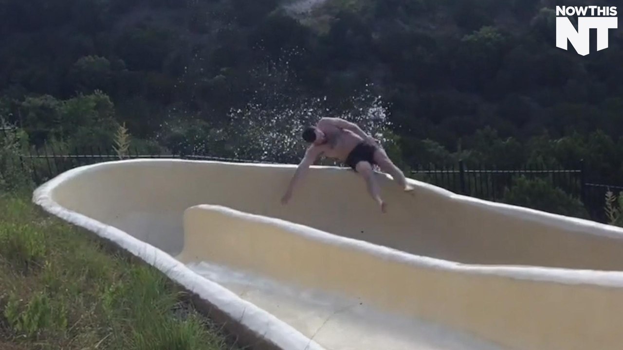 This Guy Fell Off A Waterslide