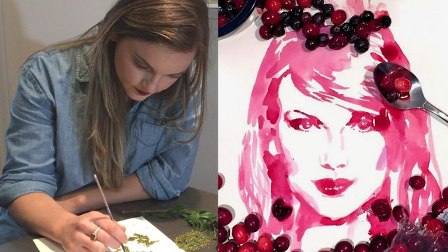 Watch This Artist Turn Food Scraps Into Stunning Celeb Portraits