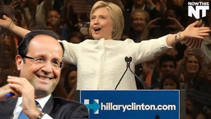 France's President Francois Hollande Endorses Hillary Clinton