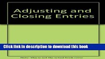 Download Adjusting and Closing Entries  PDF Free