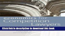 [PDF]  Economics for Competition Lawyers  [Read] Online