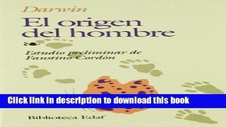 Read Book El origen del hombre ebook textbooks