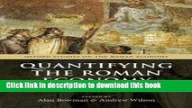 Read Quantifying the Roman Economy: Methods and Problems (Oxford Studies on the Roman Economy) PDF