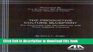 Download The Productive Culture Blueprint  PDF Online