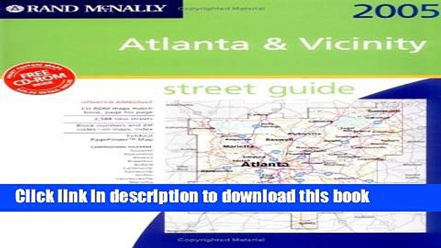 Read Rand McNally 2005 Atlanta Vicinity, Georgia: Street Guide (Rand McNally Street Guides)