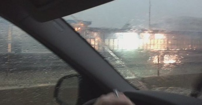 Lightning Strikes Chicago Train Line, Sparks Explosions