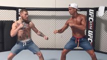 Cristiano Ronaldo Gets Into The Octagon With Conor McGregor