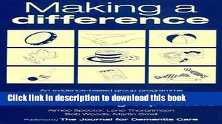 Read Making a Difference: An Evidence-based Group Programme to Offer Cognitive Stimulation Therapy