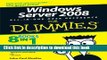 Download Windows Server 2008 All-In-One Desk Reference For Dummies Ebook Online