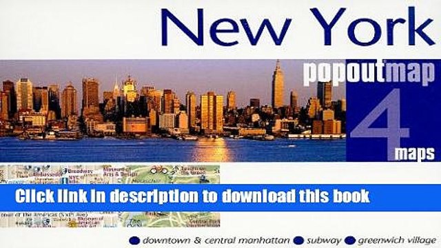 Read New York City PopOut Map - pop-up city street map of Manhattan New York - folded pocket size