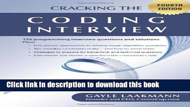 Read Cracking the Coding Interview, Fourth Edition: 150 Programming Interview Questions and