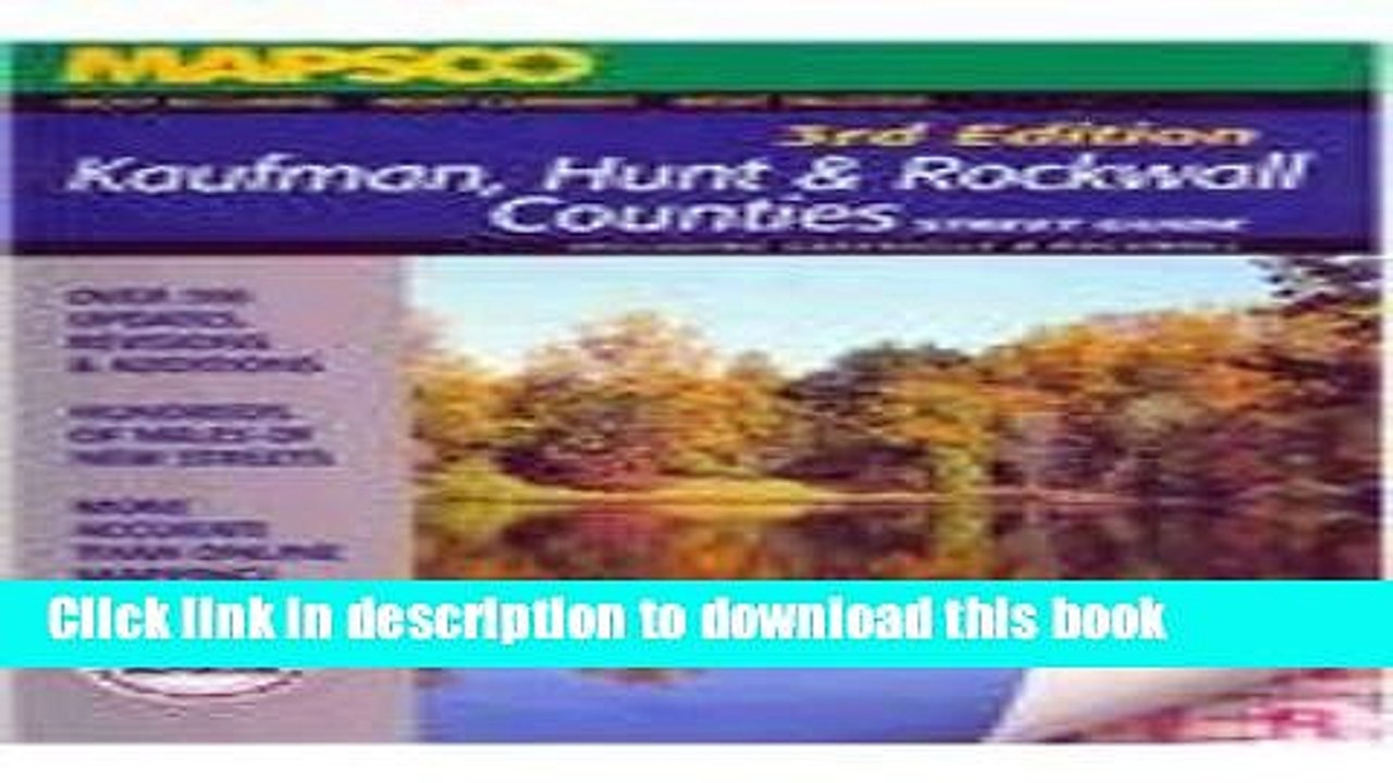 Read Mapsco Kaufman, Hunt   Rockwall Street Guide  Ebook Free