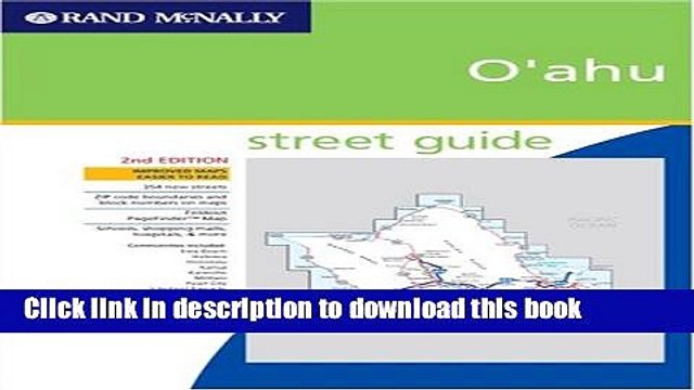 Read Rand McNally Street Finder Oahu, Hawaii (Rand McNally O Ahu (Hawaii) Street Finder) Ebook