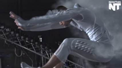 This suit is made of condoms