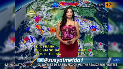 Susana Almeida Pronostico del Tiempo 25 de Julio de 2016