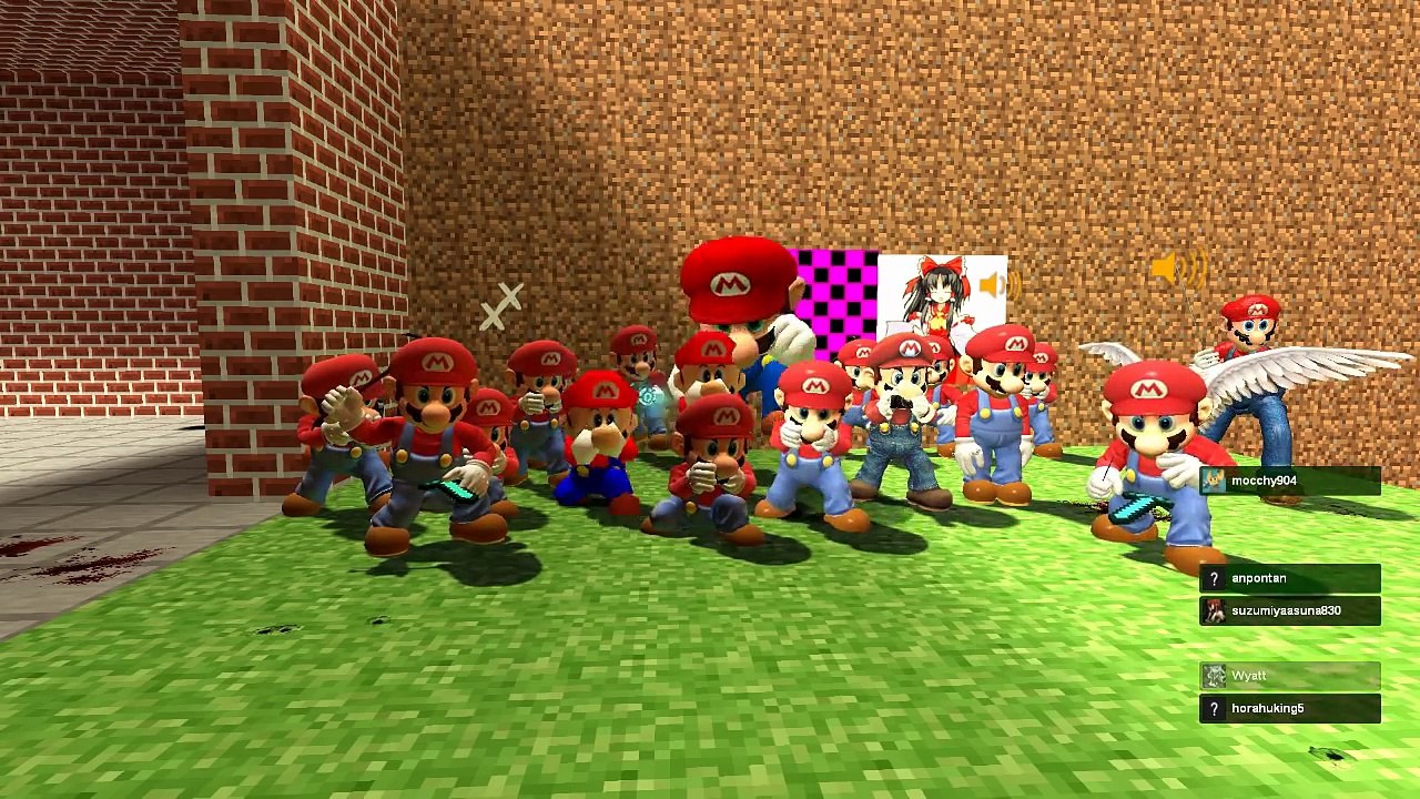マリオ２０体がマイクラマップで逃走劇！黒幕はルイージ！？デスラン