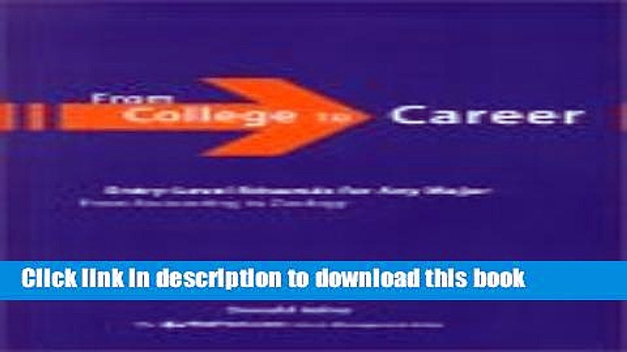 Read From College to Career: Entry-Level Resumes for Any Major From Accounting to Zoology