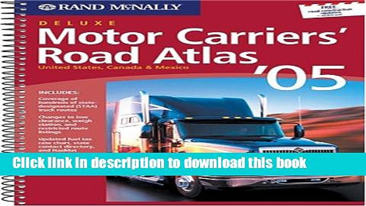 Read Rand McNally 2005 Motor Carrier s Road Atlas: United States, Canada   Mexico (Rand Mcnally