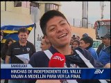 Hinchas de Independiente salieron hoy en bus rumbo a Medellín
