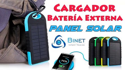 Cargador con panel solar