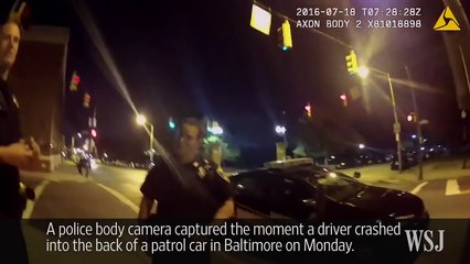 Driver Playing Pokémon Go Crashes Into Police Video