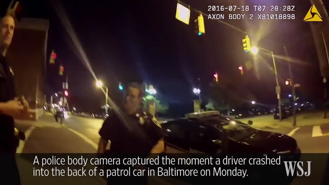 Driver Playing Pokémon Go Crashes Into Police Video