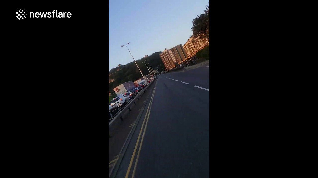 Huge traffic queue in Dover