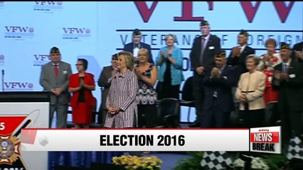 Clinton draws sharp distinctions on foreign policy with Trump