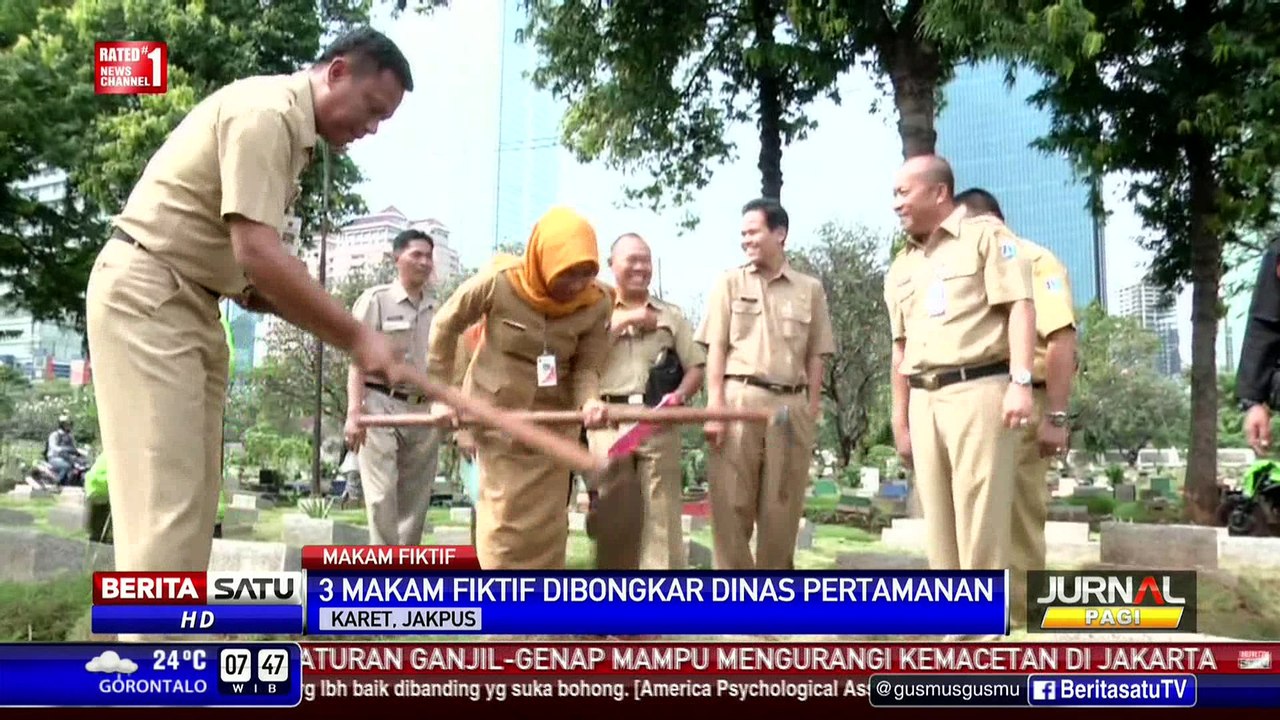 3 Makam Fiktif di TPU Karet Dibongkar