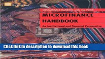 Download Books Microfinance Handbook: An Institutional and Financial Perspective (Sustainable