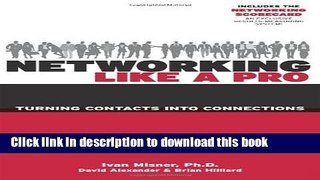 Read Book Networking Like a Pro E-Book Free