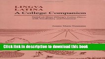 Download Book Lingua Latina: A College Companion based on Hans Orberg s Latine Disco, with